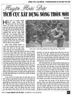 Huyện Hoài Đức tích cực xây dựng nông thôn mới