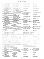 Ôn tập Tiếng Anh khối 11 - Passive voice