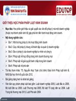 Bài giảng Thống kê kinh doanh - Bài 6: Chỉ số - Trường Đại học Công nghiệp Thực phẩm Tp. Hồ Chí Minh