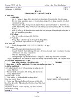 Bài soạn Vật lý 7 Tiết 21: Dòng điện – nguồn điện