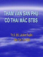 Bài giảng Tham vấn sản phụ có thai mắc bệnh tim bẩm sinh - ThS. BS. Lê Kim Tuyến - Trường Đại Học Quốc Tế Hồng Bàng