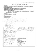 Giáo án Hình học 12 - Tiết 35: Đưòng tròn (tiếp theo)