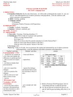 Thiết kế bài dạy Tiếng Anh 11 - Tuần 23