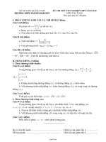 Kỳ thi thử tốt nghiệp thpt năm 2010 môn thi: Toán