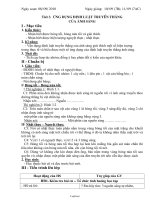 Giáo án môn Vật lý 7 - Tiết 3: Ứng dụng định luật truyền thẳng của ánh sáng