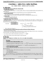 Giáo án giảng dạy bộ môn Vật lý 11 - Bài 1 đến bài 5 - Trường THPT Cao Bá Quát