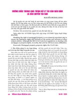 Vướng mắc trong quá trình xử lý tài sản bảo đảm là các quyền tài sản - TRƯỜNG CÁN BỘ QUẢN LÝ GIÁO DỤC THÀNH PHỐ HỒ CHÍ MINH