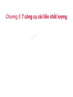 Bài giảng môn Quản trị chất lượng: Chương 7 - Nguyễn Hoàng Kiệt - Trường Đại Học Quốc Tế Hồng Bàng