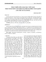 Phát triển nền giáo dục Việt Nam theo tinh thần văn kiện Đại hội đại biểu toàn quốc lần thứ XI của Đảng