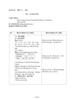 Giáo án môn Toán học lớp 2 - Tuần 10 - Tiết 2: Ôn: Luyện tập