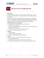 Bài giảng Kinh tế lượng 1 - Bài 5: Phân tích hồi quy với biến định tính - Trường Đại học Công nghiệp Thực phẩm Tp. Hồ Chí Minh