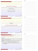 Bài giảng Đại số, giải tích và ứng dụng: Chương 6 - Nguyễn Thị Nhung - Trường Đại Học Quốc Tế Hồng Bàng