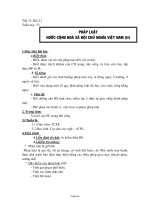 Giáo án Giáo dục công dân 8 Tiết 31- Bài 21: Pháp luật nước cộng hoà xã hội chủ nghĩa Việt Nam (tt)