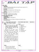 Thiết kế giáo án môn Sinh học 8 - Tiết 67: Bài tập