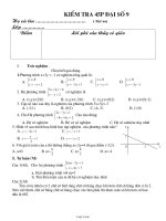 Kiểm tra 45 phút Đại số 9