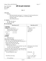 Giáo án khối lớp 2 - Trường tiểu học Nguyễn Huệ - Môn Toán - 26 + 5