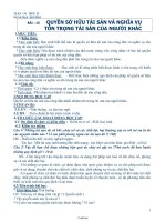 Giáo án Giáo dục công dân 8 - Bài 16 tiết 23: Quyền sở hữu tài sản và nghĩa vụ tôn trọng tài sản của người khác