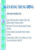 Bài giảng Tiền tệ - Chương 6: Ngân hàng trung ương - Trường Đại Học Quốc Tế Hồng Bàng