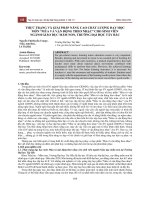 Thực trạng và giải pháp nâng cao chất lượng dạy học môn “Múa và vận động theo nhạc” cho sinh viên ngành Giáo dục mầm non, trường Đại học Tây Bắc - Trường Đại Học Quốc Tế Hồng Bàng