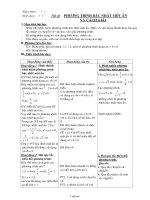 Thiết kế giáo án Đại số 8 - Chương III - Tiết 42: Phương trình bậc nhất một ẩn và cách giải