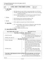 Giáo án Vật lí 8 tiết 23: Công thức tính nhiệt lượng