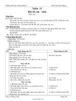 Giáo án Tổng hợp các môn học lớp 1 - Tuần dạy 11 - Trường Tiểu học Thạnh Nhựt 1