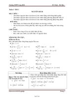 Giáo án ôn thi tốt nghiệp Toán 12 - Trường THPT Long Kiến