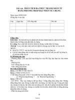 Thiết kế giáo án Đại số 8 - Học kì I - Tiết 9: Phân tích đa thức thành nhân tử bằng phương pháp đặt nhân tử chung