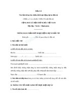 Mẫu Văn bản thông báo chấm dứt hoạt động dự án đầu tư (Mẫu I.11) - Trường Đại học Công nghiệp Thực phẩm Tp. Hồ Chí Minh