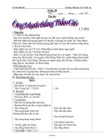 Giáo án môn học khối lớp 2 - Tuần 20