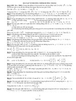 Một số bài tập về phương trình đường thẳng