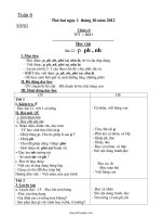 Giáo án Tổng hợp các môn học lớp 1 - Tuần dạy 6 năm học 2012