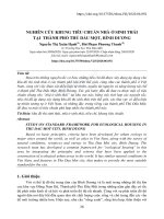 Nghiên cứu khung tiêu chuẩn nhà ở sinh thái tại thành phố Thủ Dầu Một, Bình Dương - TRƯỜNG CÁN BỘ QUẢN LÝ GIÁO DỤC THÀNH PHỐ HỒ CHÍ MINH