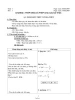 Giáo án Đại số lớp 8 năm 2009 - Tiết 1 đến tiết 69