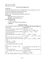 Giáo án môn Hóa hoc khối 9 năm 2009 - Tiết 35: Ôn tập học kỳ I