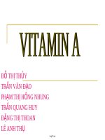 Thuyết trình Vitamin A