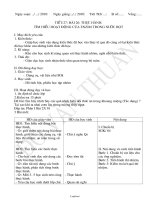 Bài soạn Sinh học khối 8 - Tiết: 27 - Bài 26: Thực hành: tìm hiểu hoạt động của enzim trong nước bọt