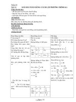 Giáo án môn Đại số khối 8, kì II - Tuần 24 - Tiết 51, 52