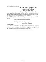 Đề thi HSG cấp trường môn: Ngữ văn 8