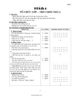 Giáo án môn học Thể dục khối lớp 1