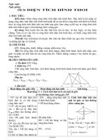 Giáo án môn Hình học lớp 8 - Tiết 34: Diện tích hình thoi
