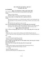 Đề cương ôn tập Giáo dục công dân – Học kỳ I