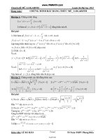 Đề 10 tự luyện thpt quốc gia năm học 2014 - 2015 môn: Toán thời gian làm bài: 180 phút