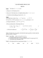 Bộ đề thi thử tốt nghiệp THPT môn Toán (Đề 4, 5, 6)