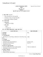 Giáo án Môn: Học vần - Bài: Ôn tập các vần trong tuần 7