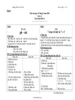 Giao án lớp 1 + 2 - Trường Tiểu học Đèo Gia - Tuần 6