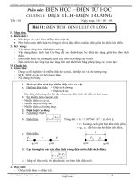 Giáo án Vật lý lớp 11 - Trường THPT Số I Nghĩa Hành