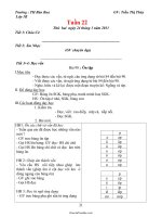 Kế hoạch giảng dạy khối lớp 1 - Tuần 22 - Trường TH Bản Bua