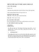 Giáo án môn Ngữ văn khối 11 - Một số thể loại văn học: kịch, nghị luận