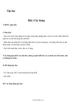 Giáo án Tập đọc lớp 1: Cây bàng